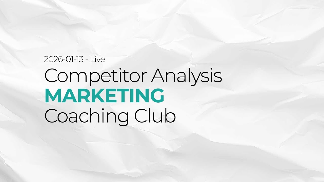 How to perform a competitor analysis - 2026-01-13