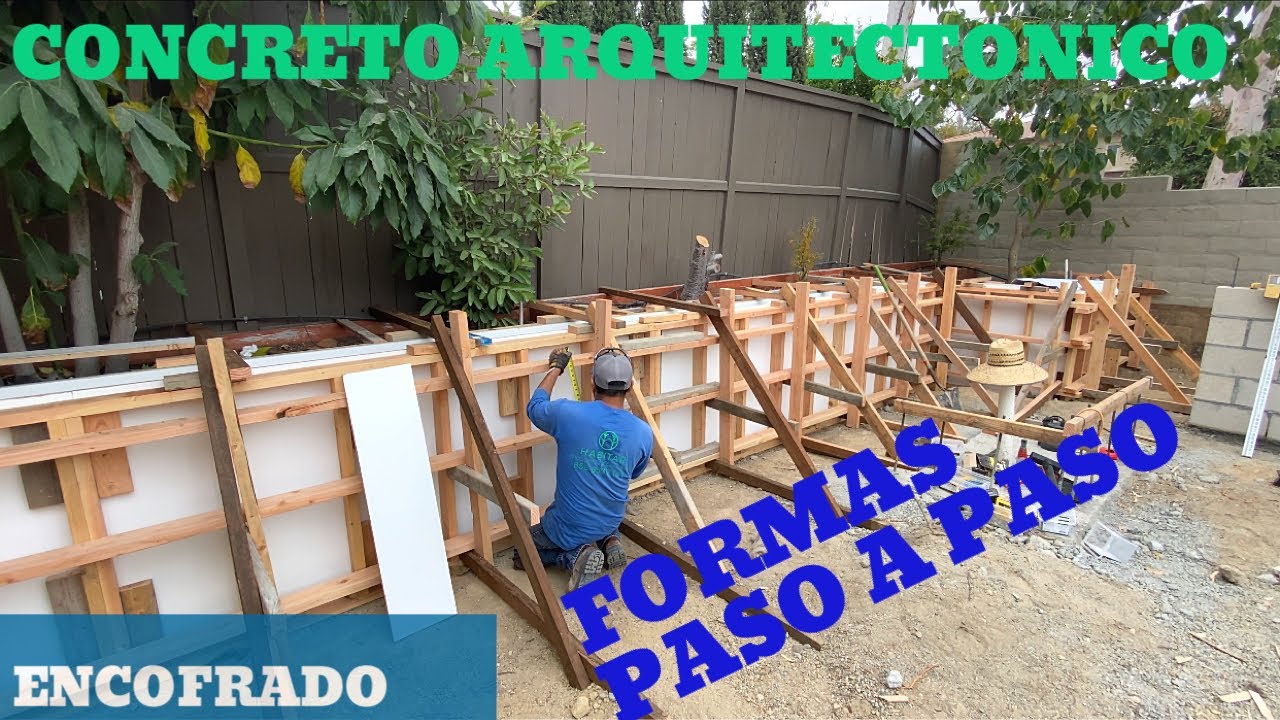 MURO DE CONTENCIÓN DE CONCRETO ARQUITECTÓNICO | Encofrado o formas paso a paso. Del Sur EP. 5