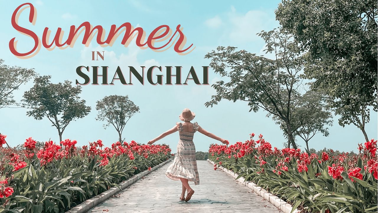 summer in Shanghai - flower garden, pool and surviving the heat | Shanghai VLOG