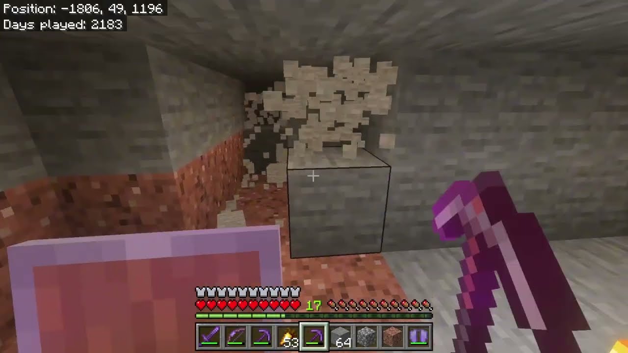 Mining stone for the maze