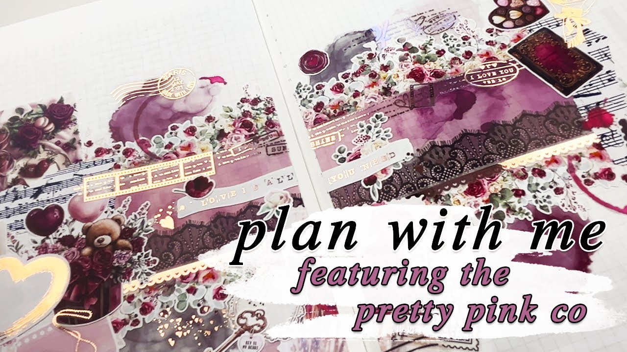 plan with me • pretty pink co • eiffel in love