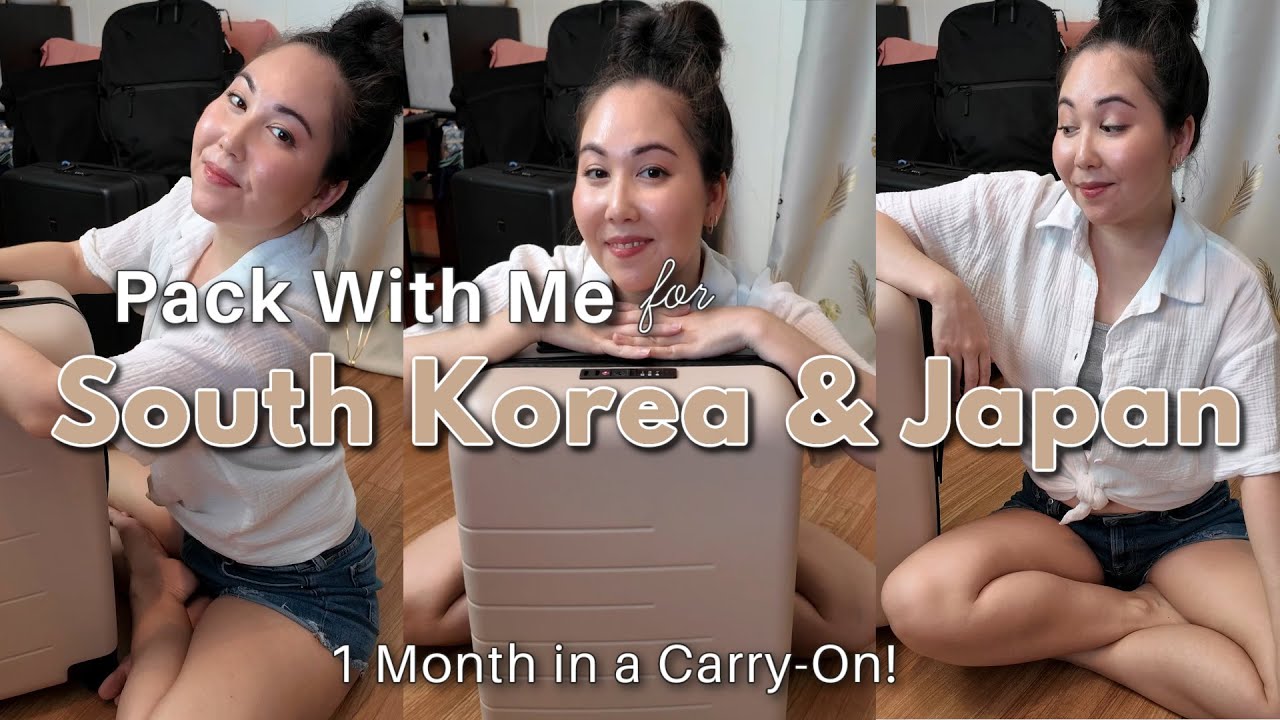 Pack With Me for 1 Month in Korea & Japan in Only a Carry-On! (ultralight summer packing list!)