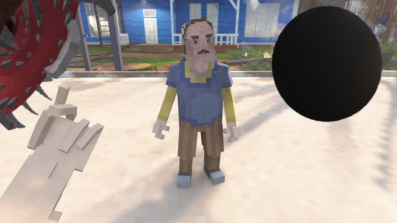 Liquify Tool MOD vs Hello Neighbor Act II MOD vs Blackhole MOD vs Modular Boss MOD in Teardown/MCPE