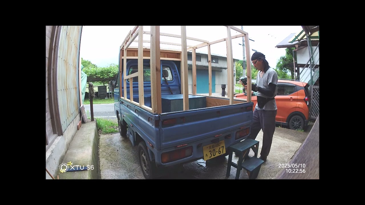 軽トラに10分で組み立てる基地を作る。