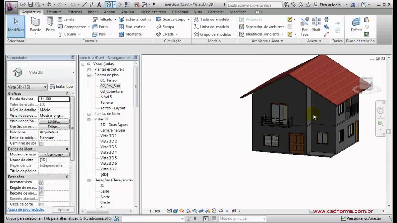 Revit II - E6-01 - Revisões sobre Pisos