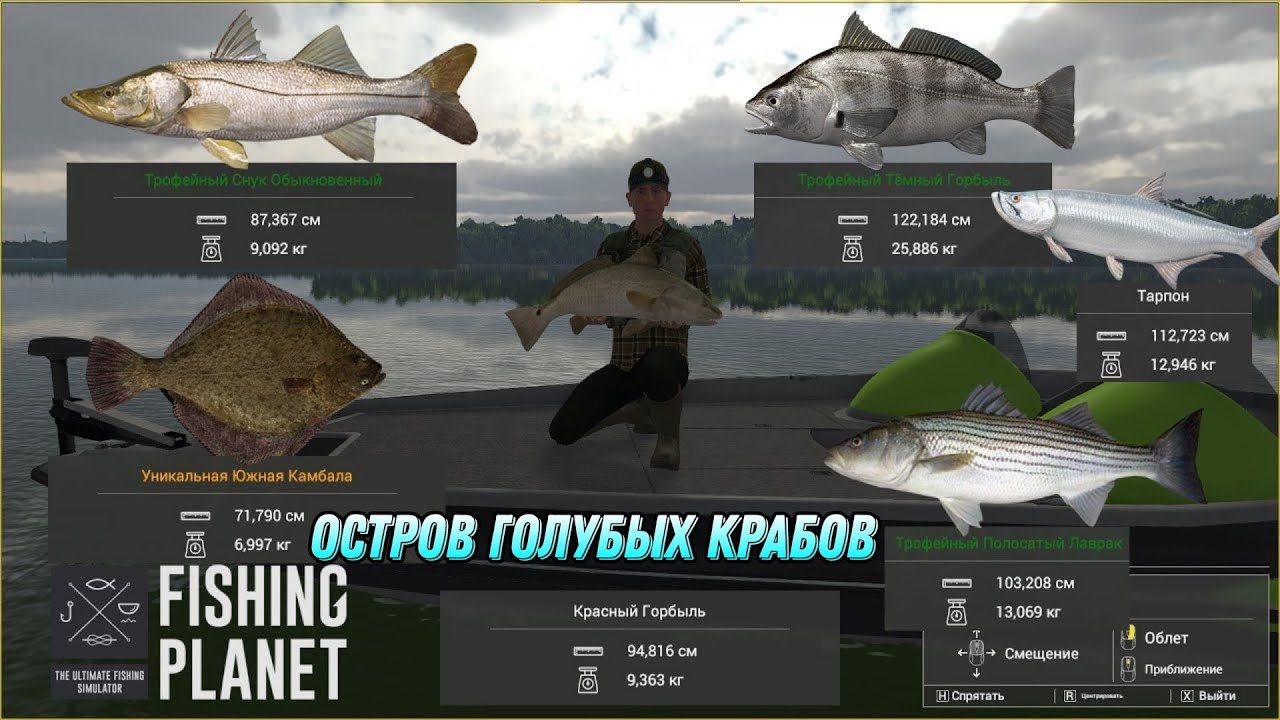 🐟The Fisherman - Fishing Planet🎣Тёмный Горбыль, Тарпон, Южная Камбала, Полосатый Лаврак #enister96