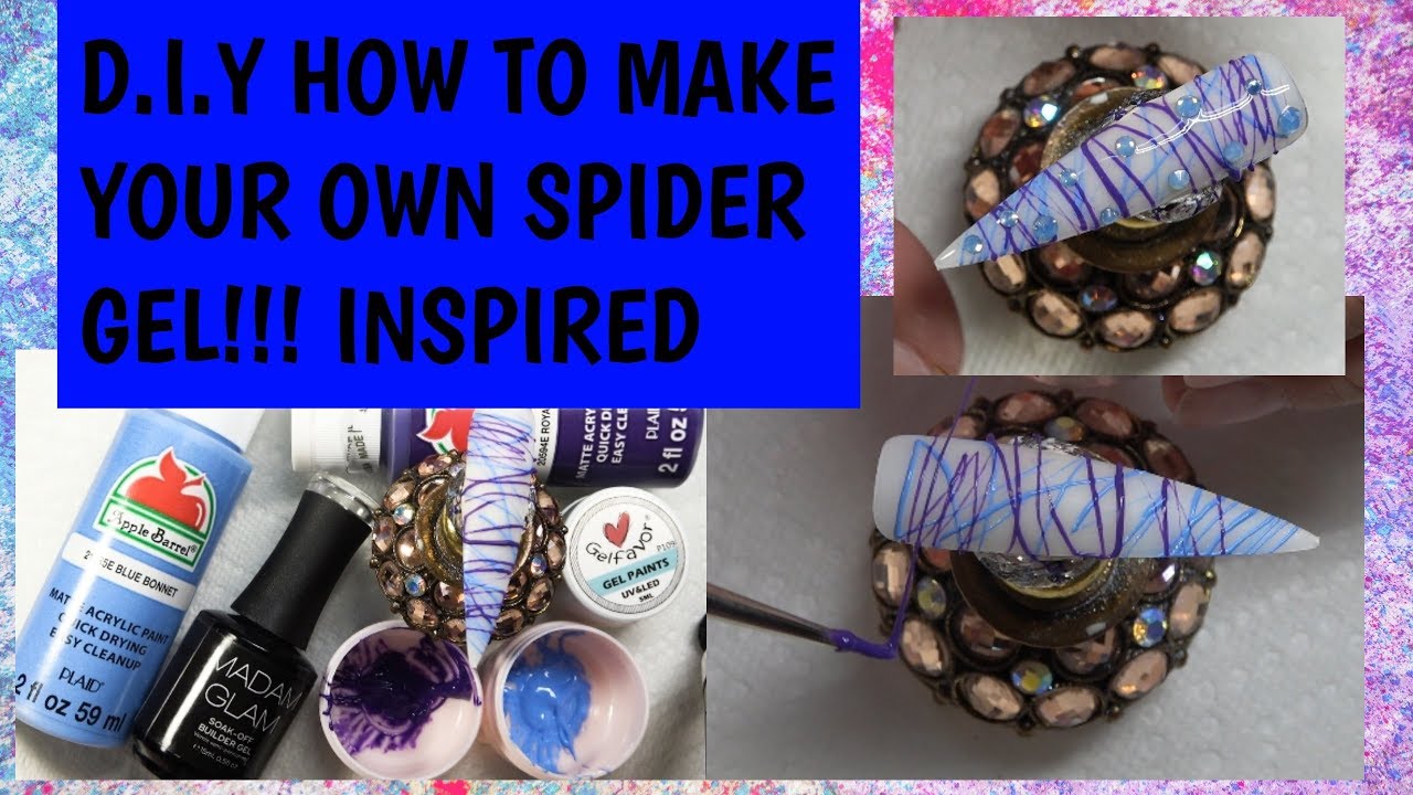 D.I.Y How to Make Spider Gel Inspired!!! VERY NEAT!!