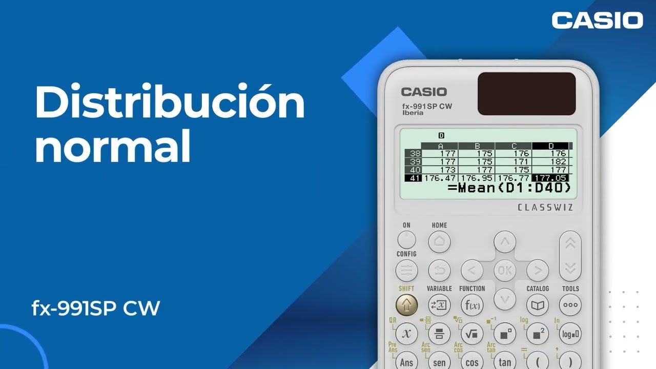 Casio ClassWiz - Distribución normal
