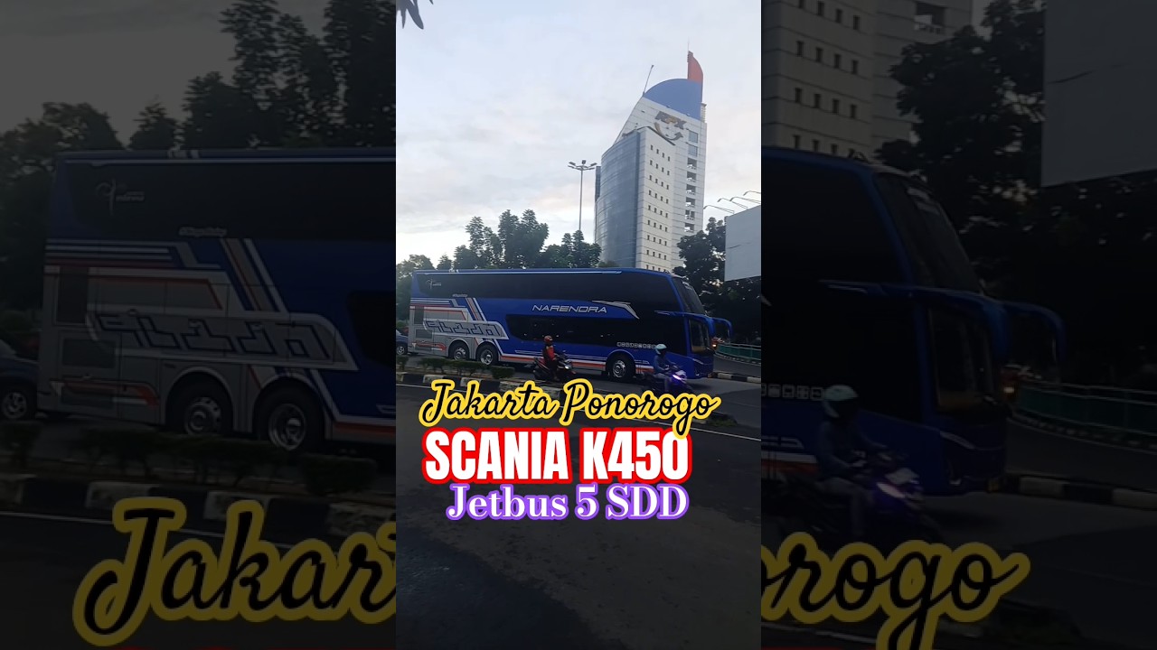TERBARU...!!! Unit PREMIUM NARENDRA SCANIA K450 IB Jetbus 5 SDD tujuan Ponorogo#shortvideobus