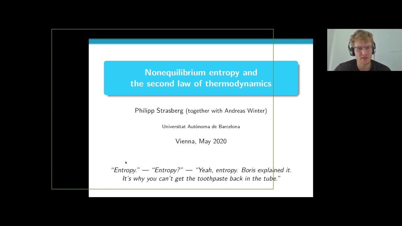 Philipp Strasberg @ CSH Online Workshop Stochastic thermodynamics of complex systems