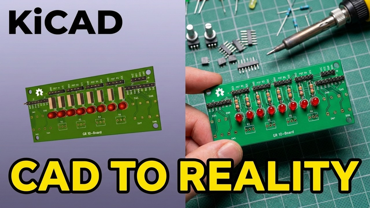 KiCAD Schematic и PCB — пример быстрого проектирования и сборки