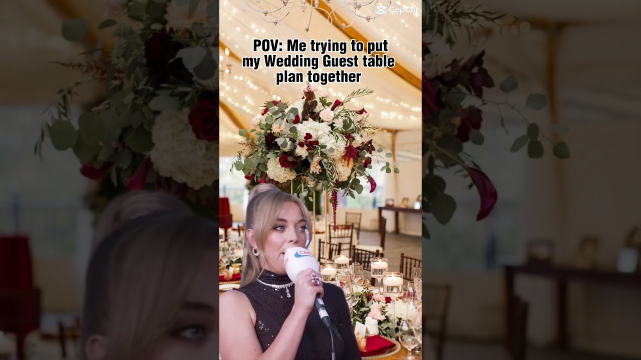 The Wedding table plan struggle is real! 