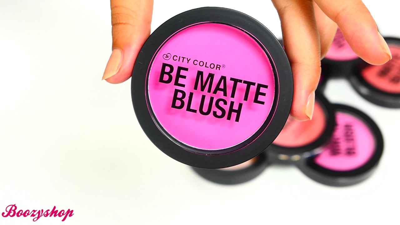 City Color Be Matte Blush Dragonfruit Swatch | Boozyshop
