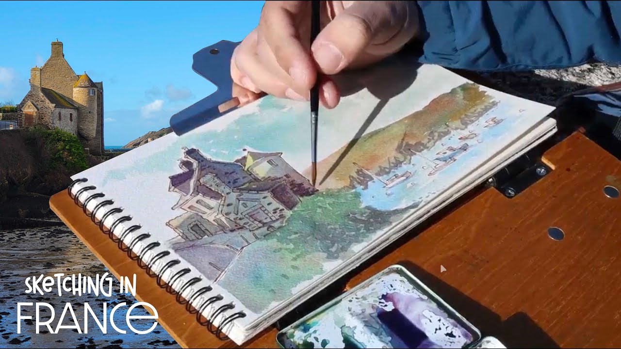 Travel Sketching In Le Conquet (France)