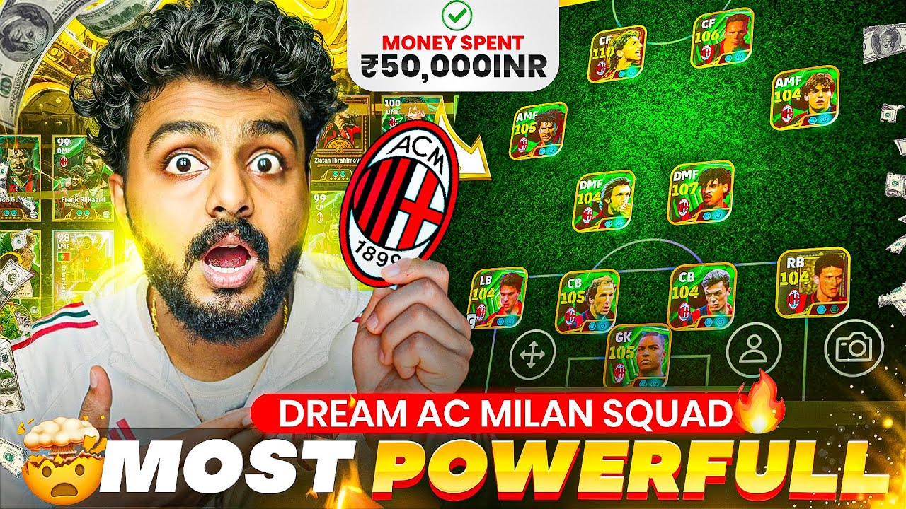 ZERO LOSS CHALLENGE😧 | I BUILT A FULL EXPENSIVE AC MILAN SQUAD🤯🔥 | 20+ EPIC CARDS🥶 | FULL GAMEPLAY🥵