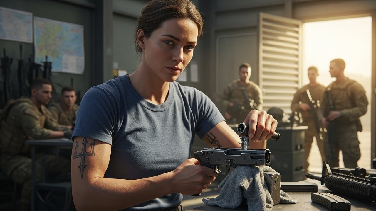 They Made the New Girl Clean Guns — Then Found the Elite SEAL Mark on Her Arm