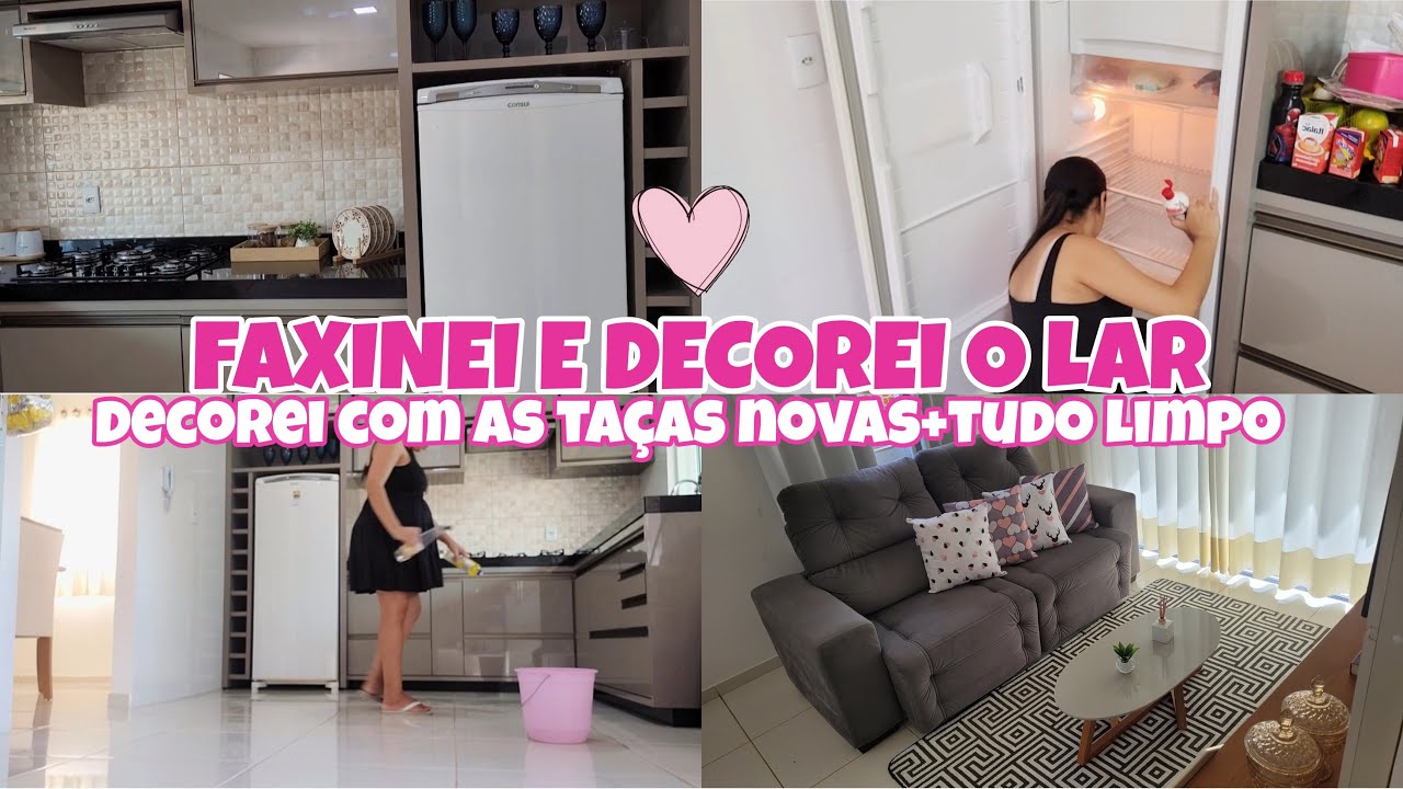 FAXINA E DECORA&Ccedil;&Atilde;O NO LAR💜CASA TODA LIMPA💜#limpeza #casalimpa
