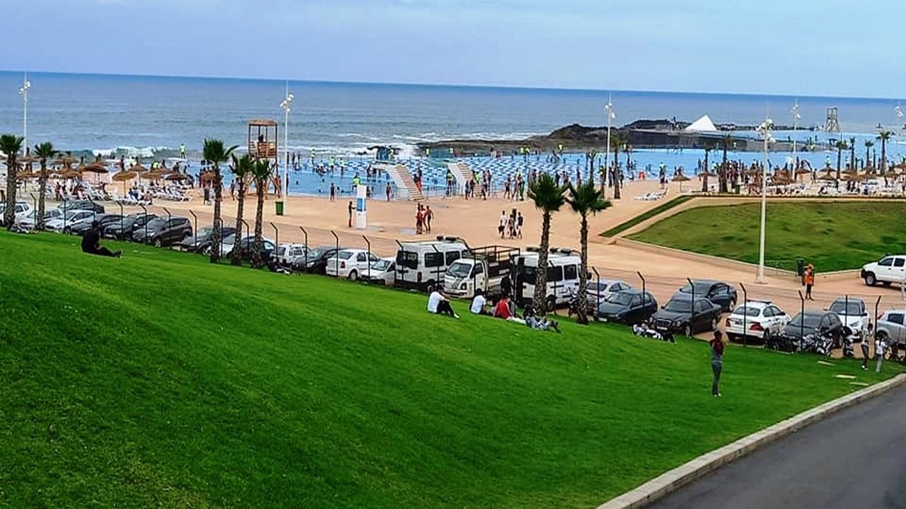 RABAT وأخيرا فيديو متعة للعين وراحة للنفس بأروع مكان بالشاطئ الأطلسي مجمع العشاق مع جولة ولا أروع