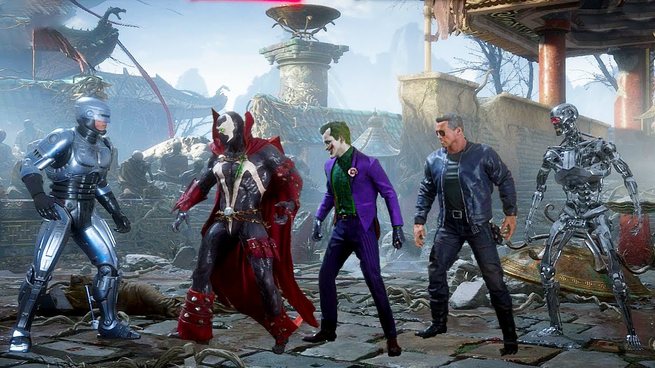 Mortal Kombat 11 RoboCop Vs Terminator, Joker, Spawn & Endoskeleton Terminator Gameplay MK11