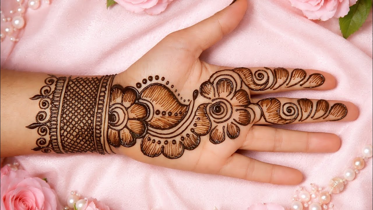 💫 Stylish Front Hand Mehndi Art