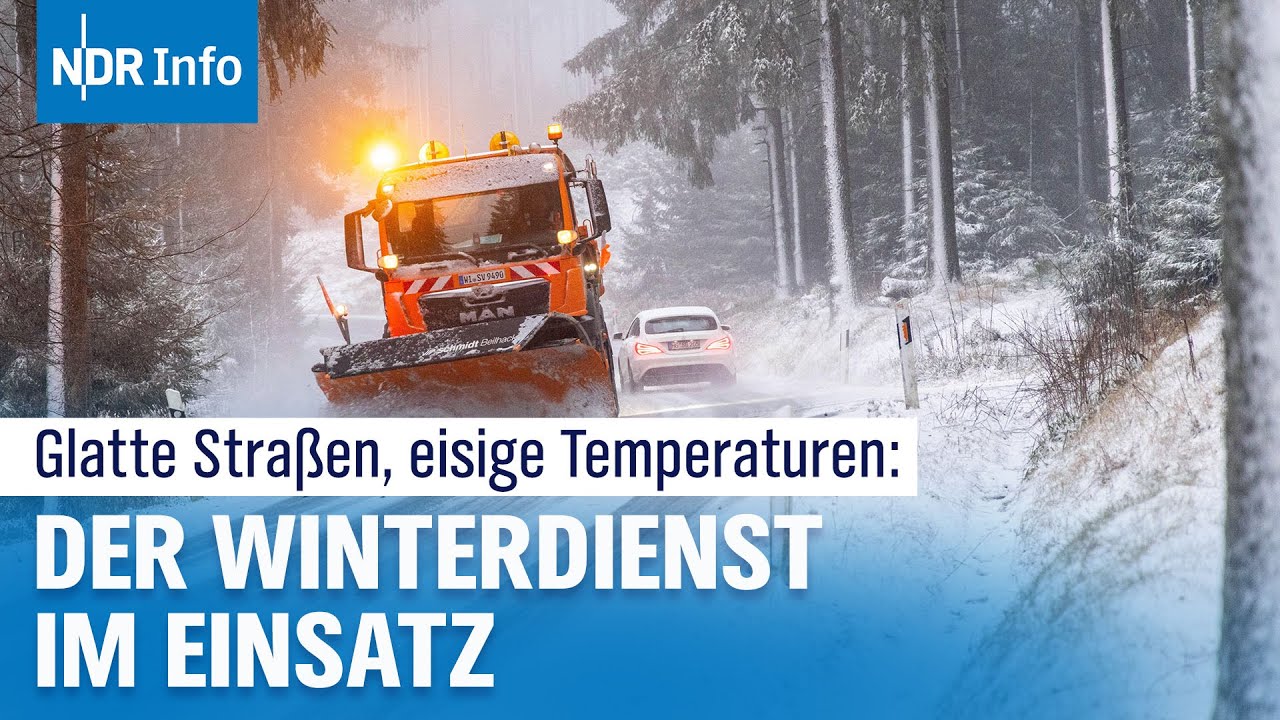 Eisige Stra&szlig;en und Minusgrade im Norden: Der Winterdienst im Einsatz | NDR Info