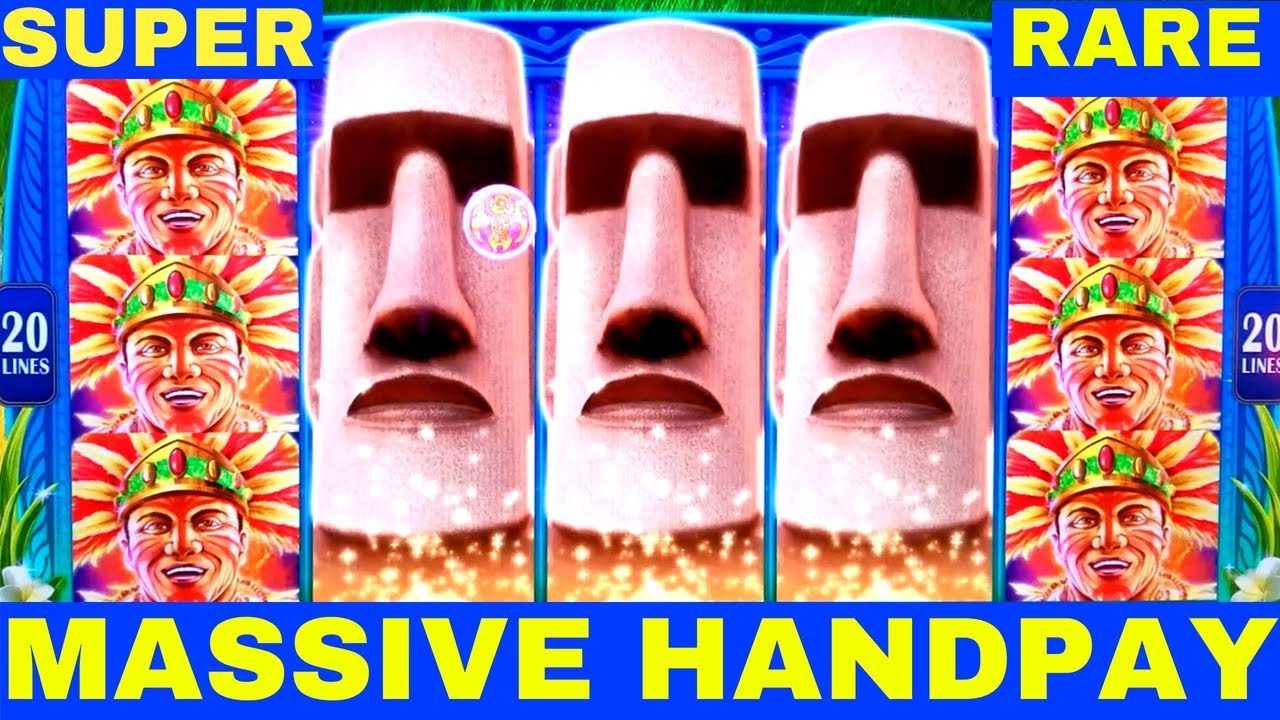 FULL SCREEN ★HANDPAY JACKPOT★ Great Moai Slot Machine $7.50 Max Bet ★SUPER RARE HANDPAY★ | Live Slot