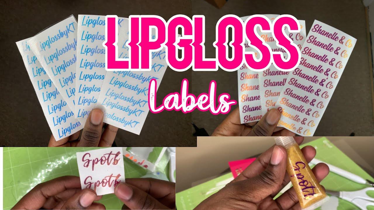 How to make holographic lipgloss labels (Step by Step)