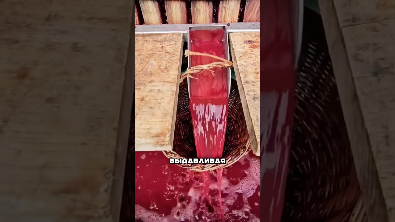Как отжимают виноград для вина #амитеш #технологии #производство