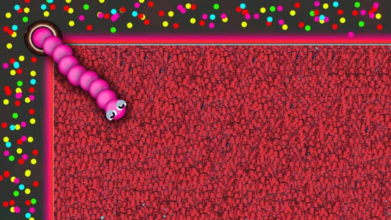 OMG 🐍 KING PINKY SNAKE IO 🐍 FEED CUTE NOOBS IN SNAKE IO 🐍 BEST EPIC SNAKE IO 