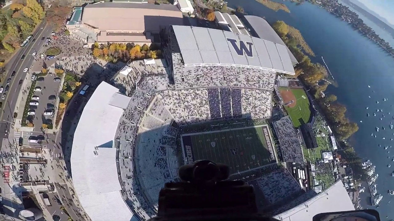 FB: Parachuting Into Husky Stadium With The Black Daggers
