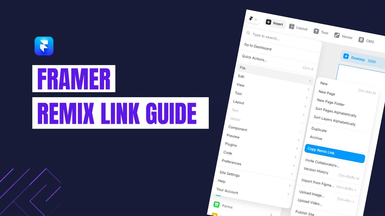 How to Use REMIX LINK in Framer