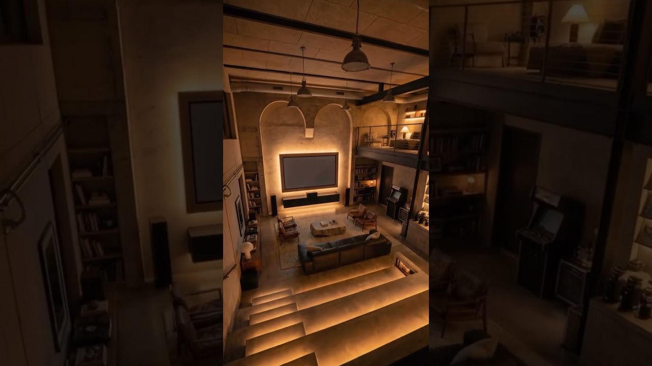 This Theater Got a Second Life.An abandoned movie theater transformed into a warm, modern space.