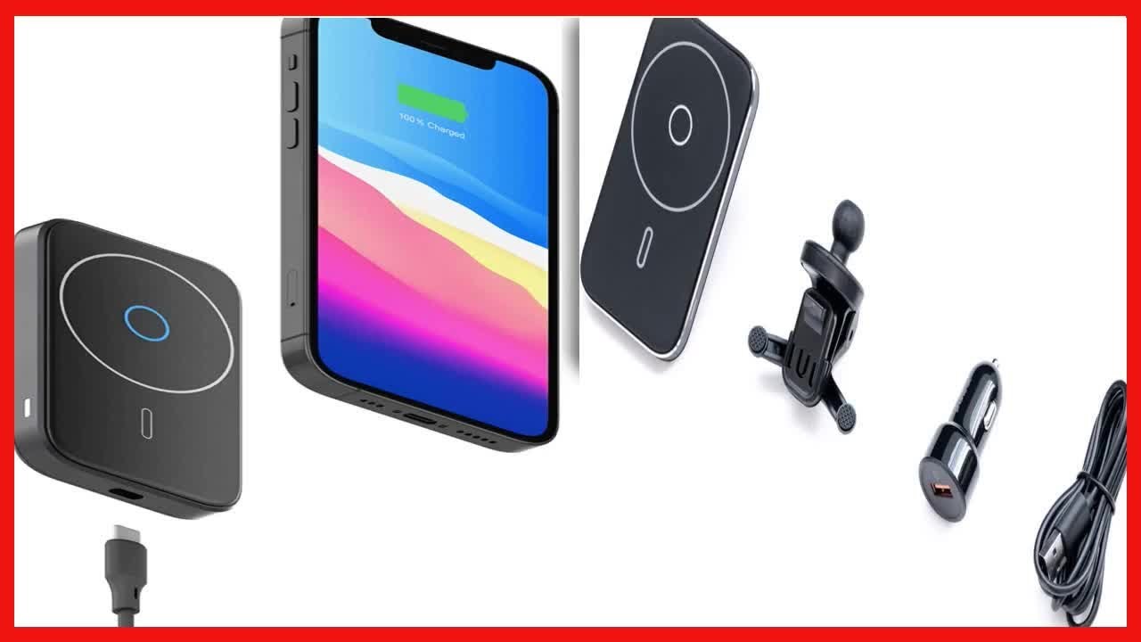 Bon produit -  PhoneSuit Energy Core CarMag Chargeur de voiture sans fil magn&eacute;tique et station d'acc