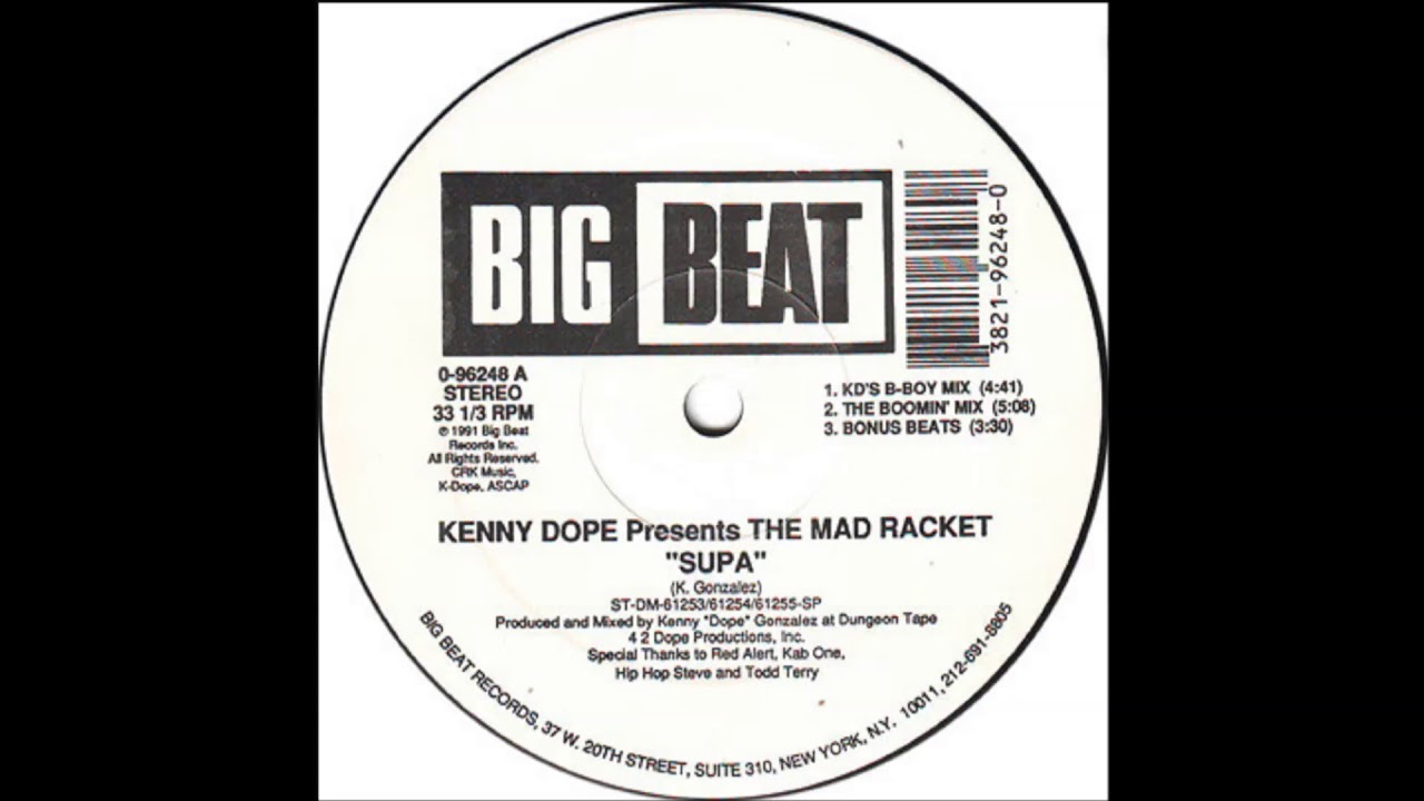 KENNY DOPE  -  SUPA  ( BONUS BEATS )
