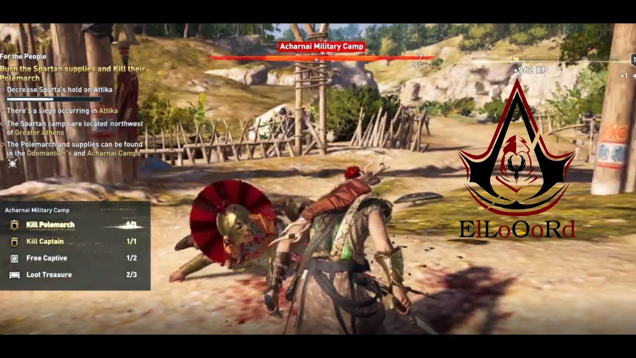 Assassin's creed odyssey Kassandra burn the spartan supplies and kill their polemarch