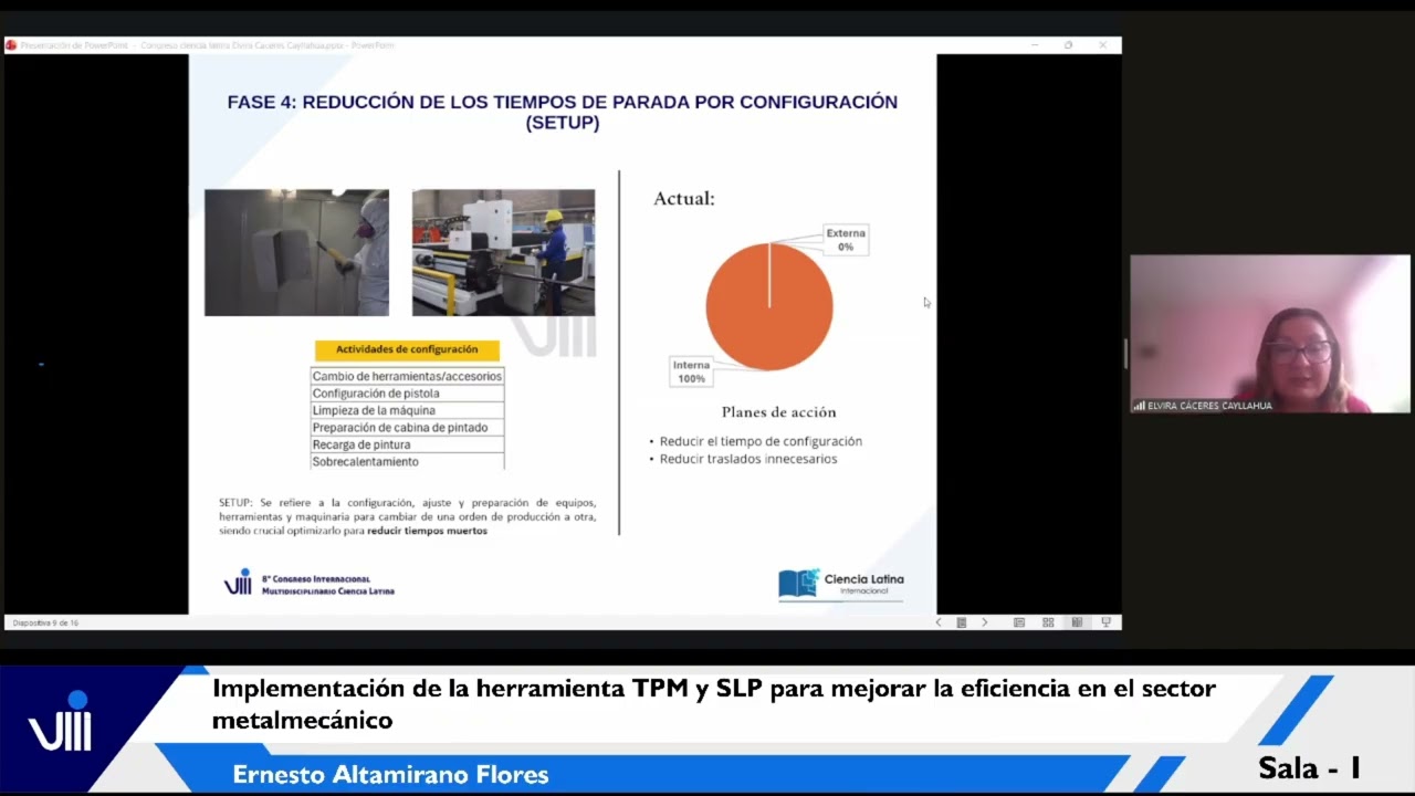 Implementación de la herramienta TPM y SLP para mejorar la eficiencia en el sector metalmecánico