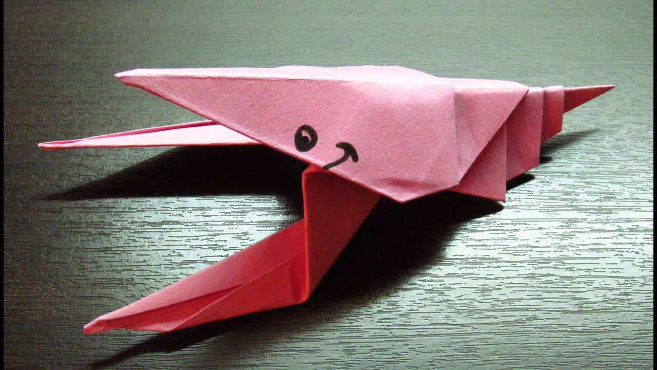 Como hacer una LANGOSTA DE PAPEL Super divetida | Origamis de papel paso a paso