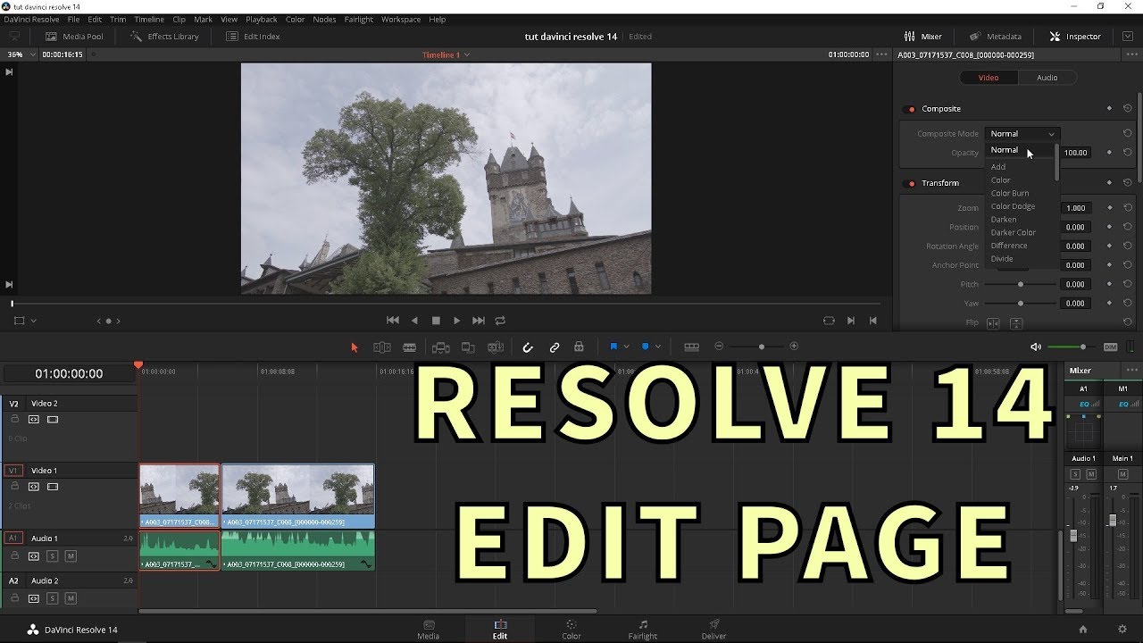 Davinci Resolve 14 Tutorial
