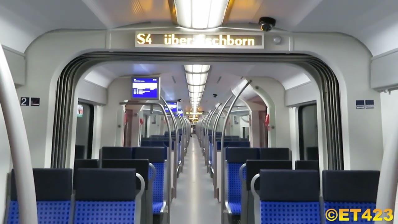 S-Bahn Rhein Main: Mitfahrt zwischen Eschborn Süd und Eschborn (Baureihe 423)