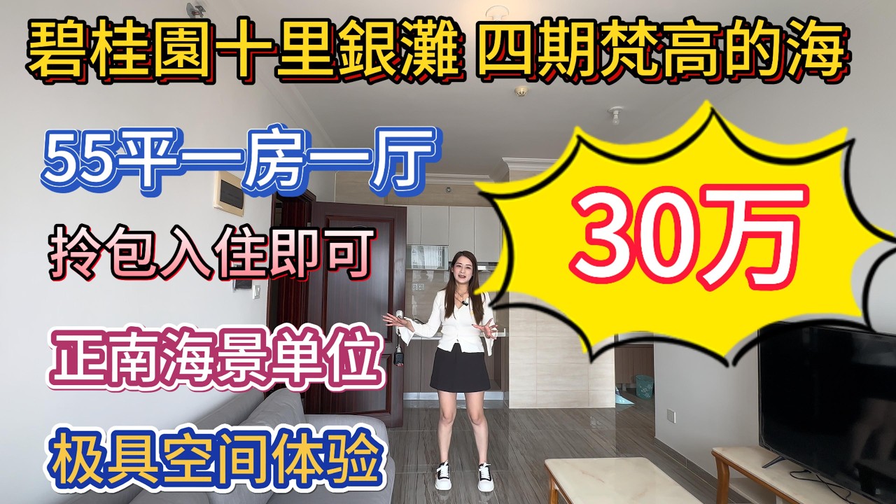 曾经要比饮茶费的四期梵高的海55平方米一房一厅！30万送家私电器！高层南向拎包入住手续齐全！