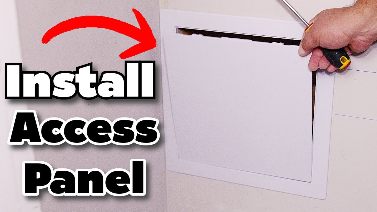 How To Install Drywall Access Panel Easy Simple