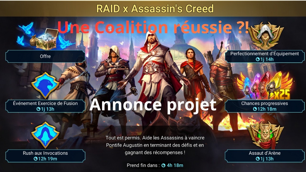 Bilan Event de coalition + Annonce