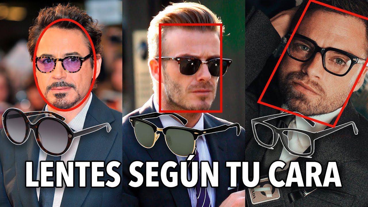 LENTES para HOMBRE según tu TIPO DE ROSTRO