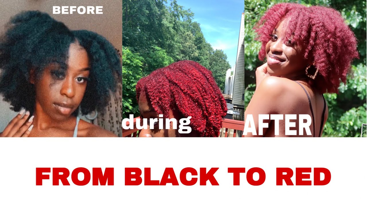 DYEING MY NATURAL HAIR RED! (NO BLEACH NEEDED, ZERO DAMAGE!) | LOREAL HICOLOR RED & MAGENTA