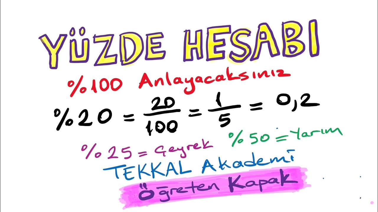 Yüzde Hesabı, %100 anlayacaksınız