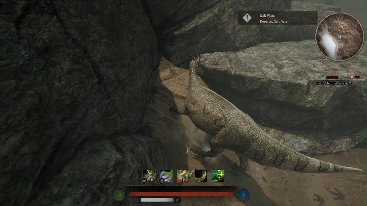 Path of Titans- titan 1v1, he tryed every solo spot but didnt used it right
