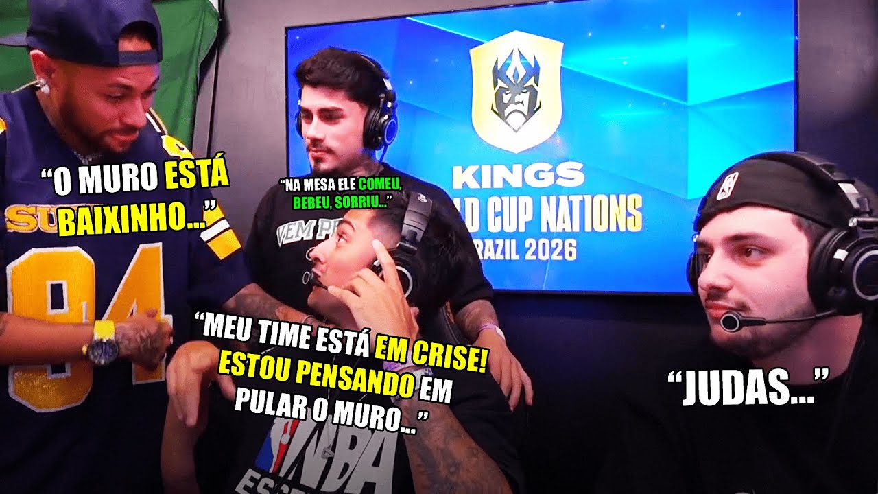 CORINGA NA FURIA!? NEYMAR & CORINGA RESENHAM NA CABINE DA KINGS LEAGUE!