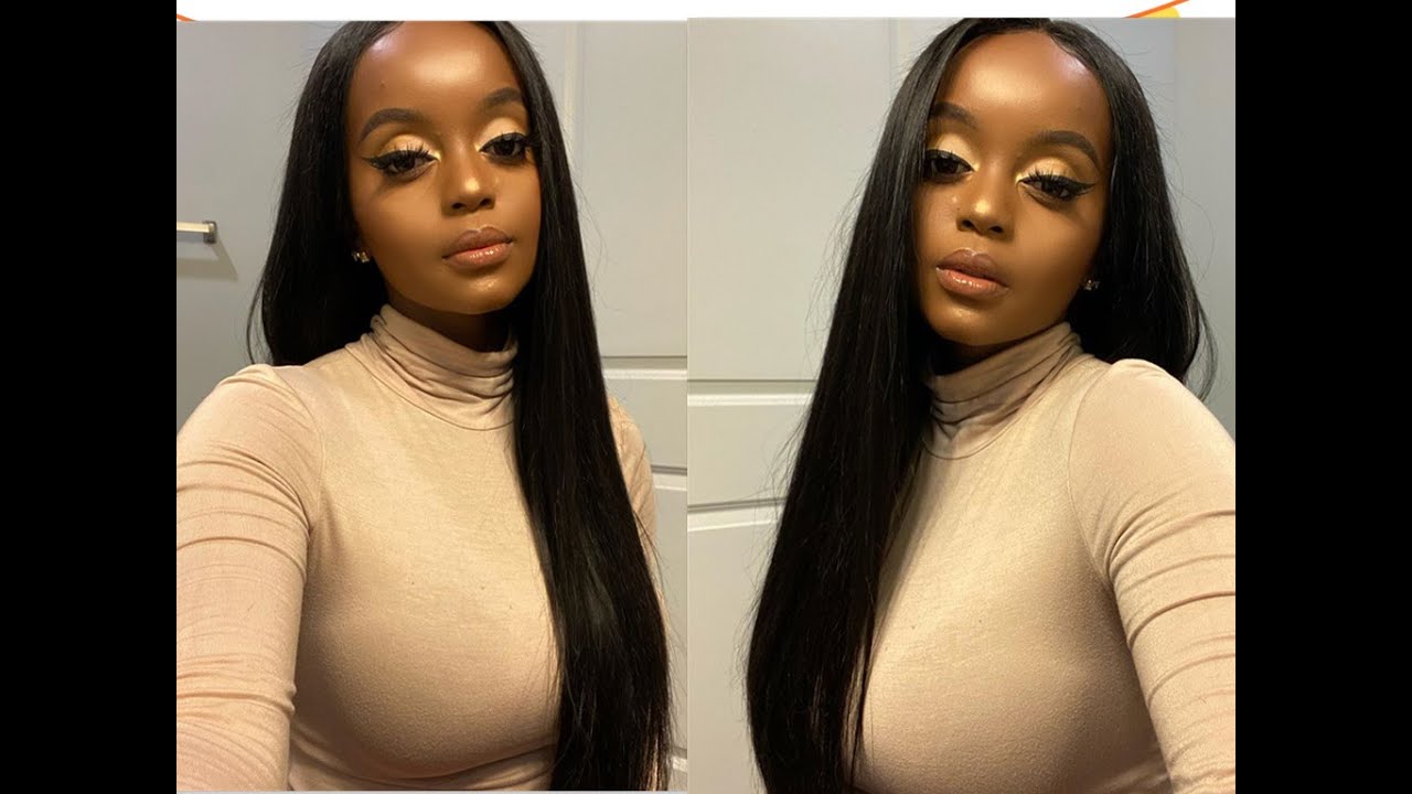 Truly Glueless Straight Wig Install //All Beginners *MUST SEE* Ft.Longqi Hair