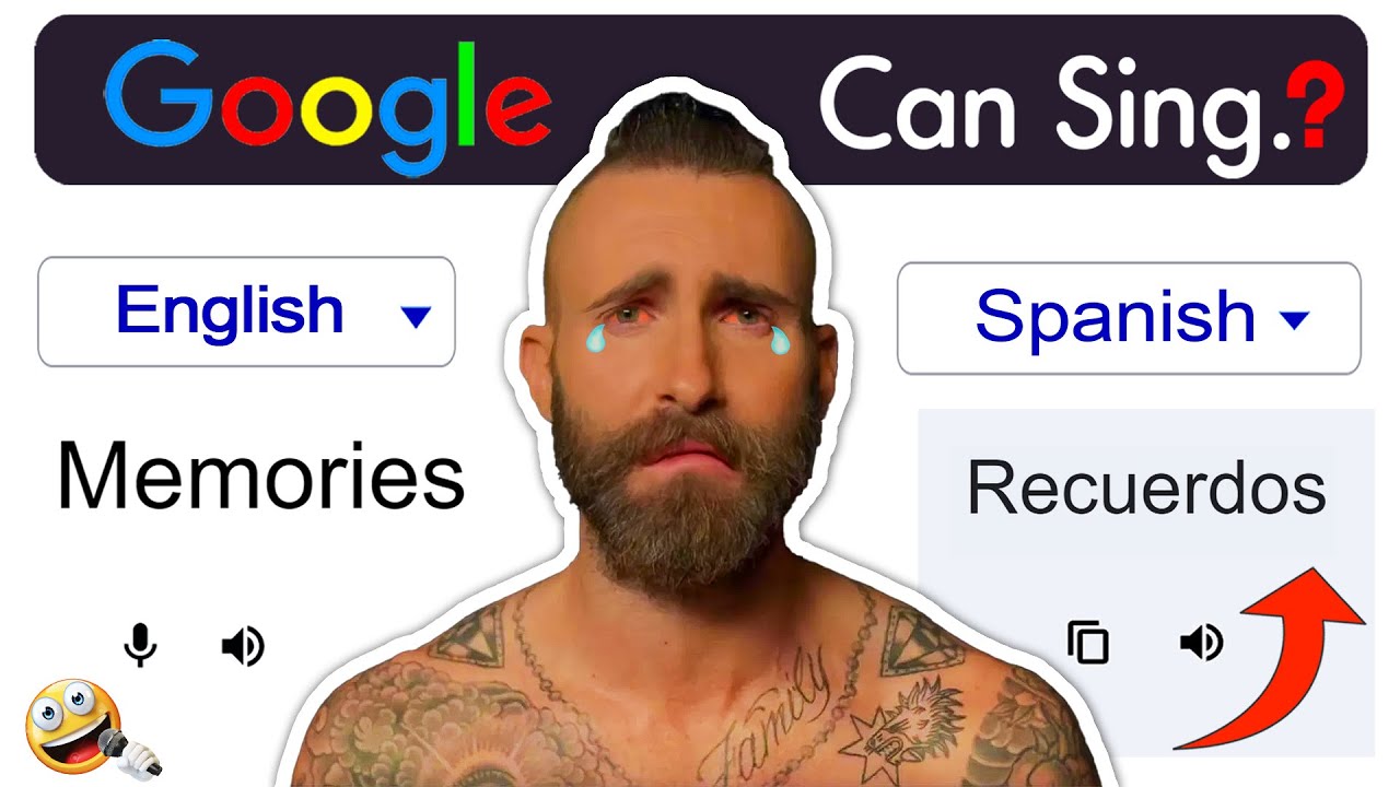 Google sings MEMORIES - Maroon 5 | Google Translate 🤖 | Aju Jonn