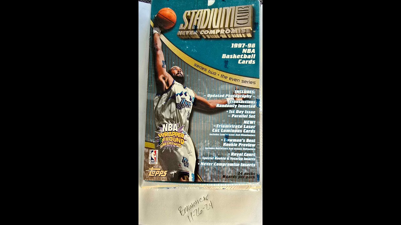1997-98 Topps Stadium Club Basketball Sealed Box